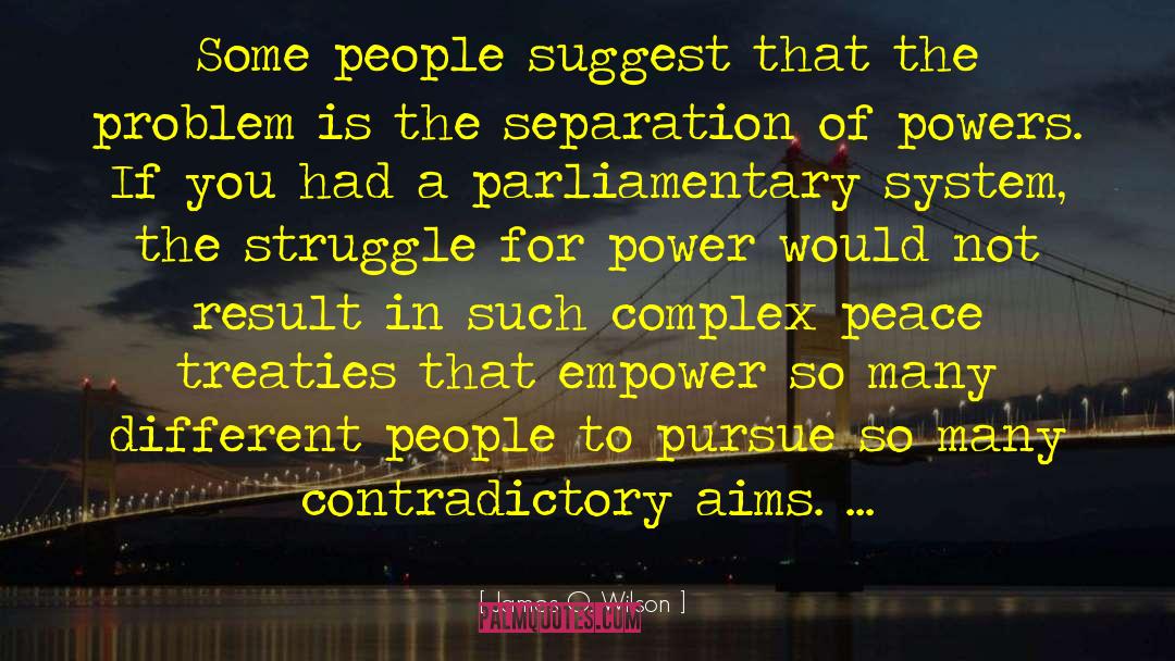 James Q. Wilson Quotes: Some people suggest that the