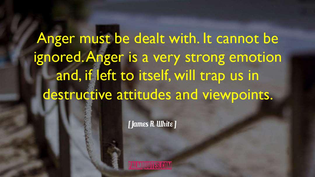 James R. White Quotes: Anger must be dealt with.