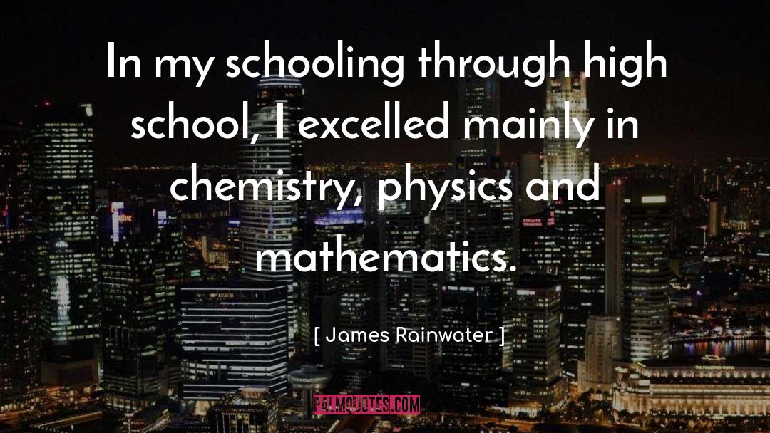 James Rainwater Quotes: In my schooling through high