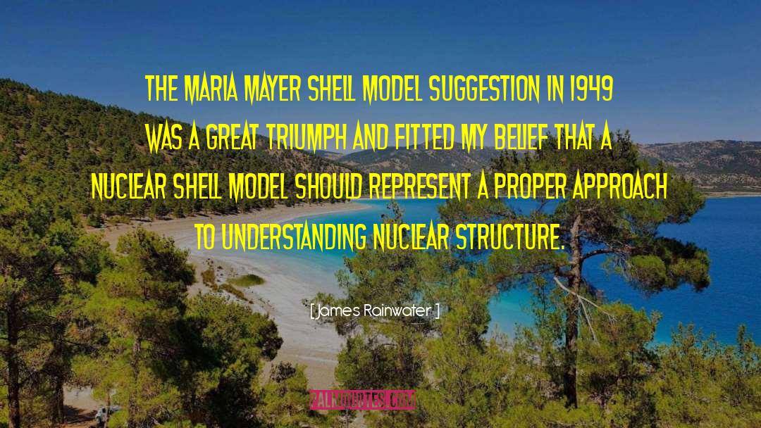 James Rainwater Quotes: The Maria Mayer shell model