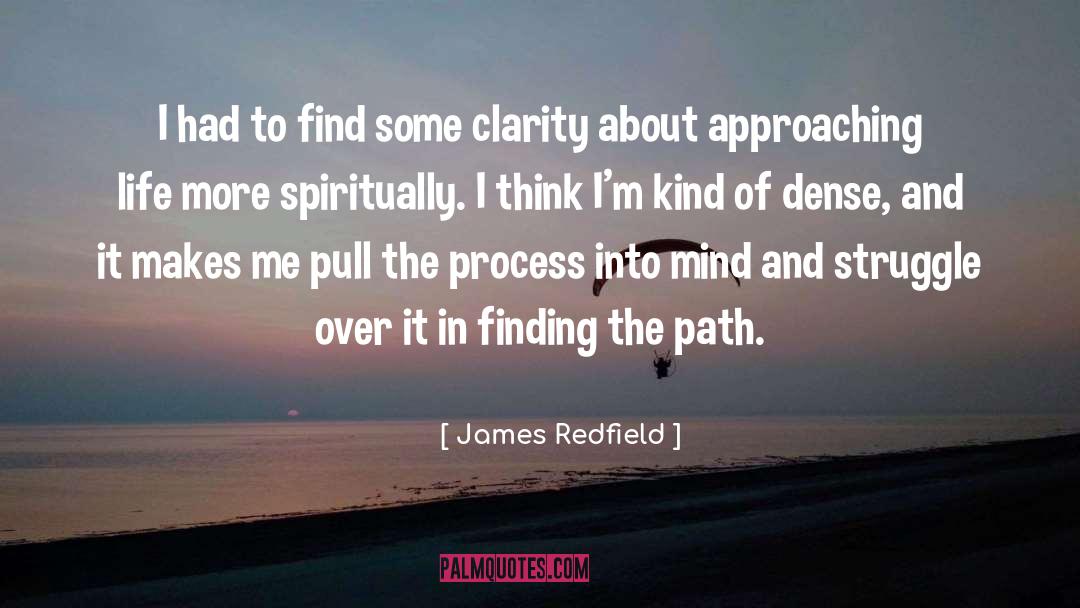 James Redfield Quotes: I had to find some