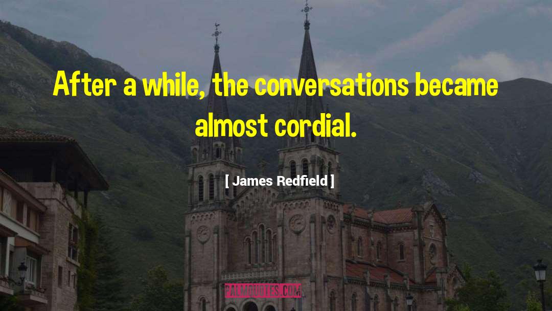James Redfield Quotes: After a while, the conversations