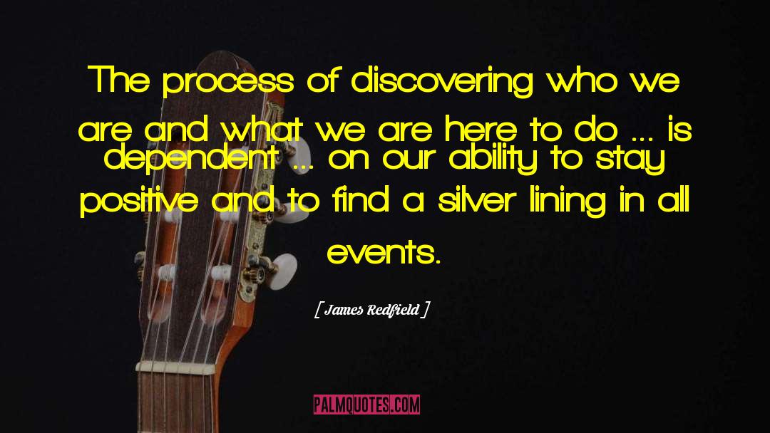 James Redfield Quotes: The process of discovering who
