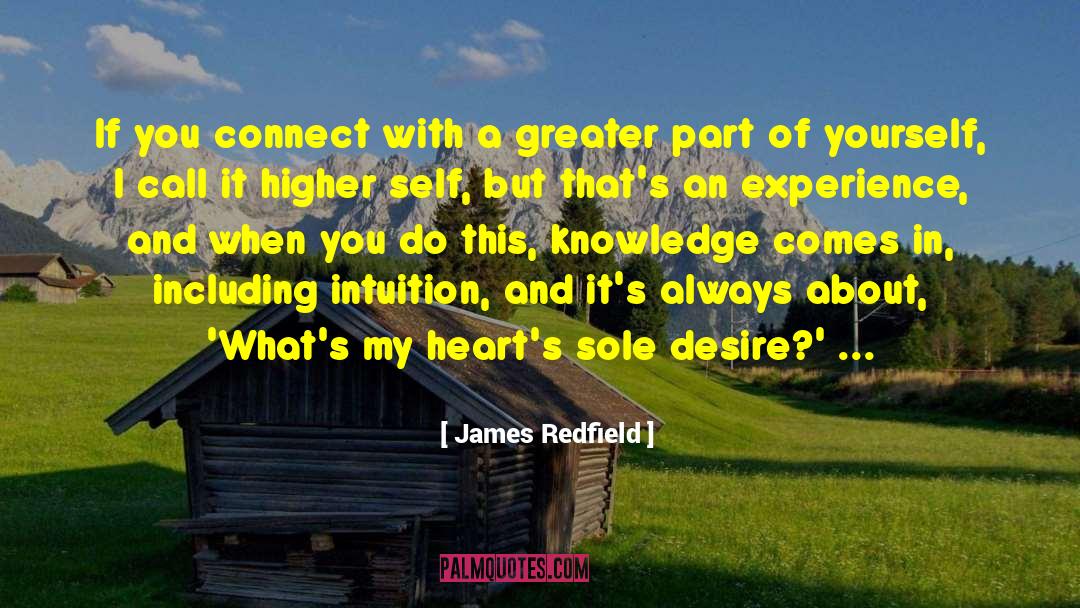 James Redfield Quotes: If you connect with a