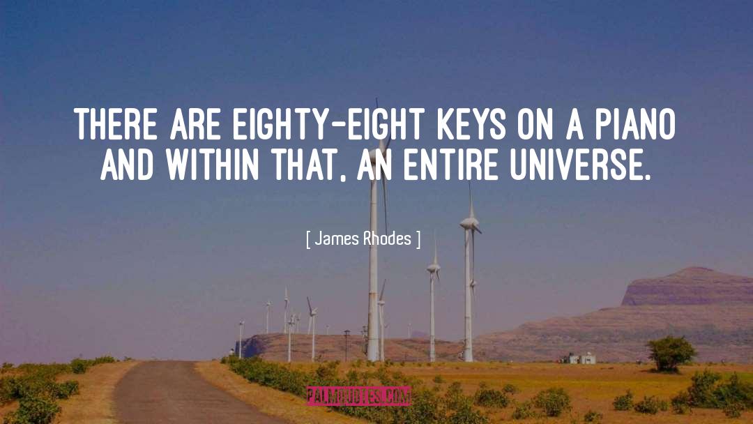 James Rhodes Quotes: There are eighty-eight keys on