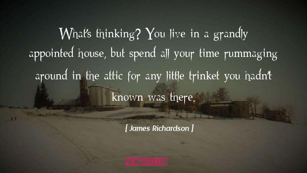 James Richardson Quotes: What's thinking? You live in