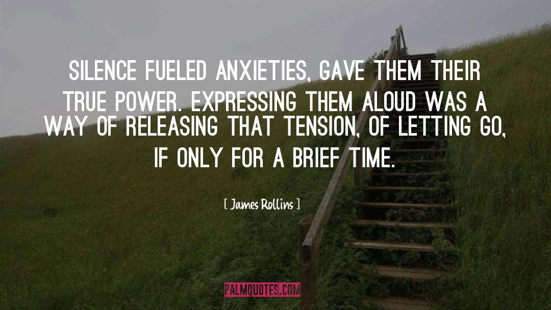 James Rollins Quotes: Silence fueled anxieties, gave them