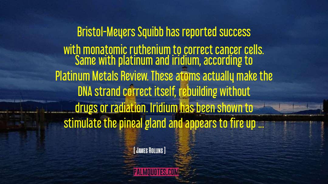 James Rollins Quotes: Bristol-Meyers Squibb has reported success