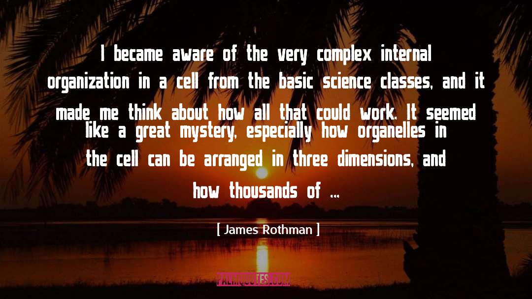 James Rothman Quotes: I became aware of the