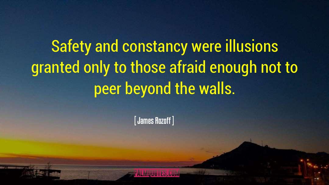 James Rozoff Quotes: Safety and constancy were illusions