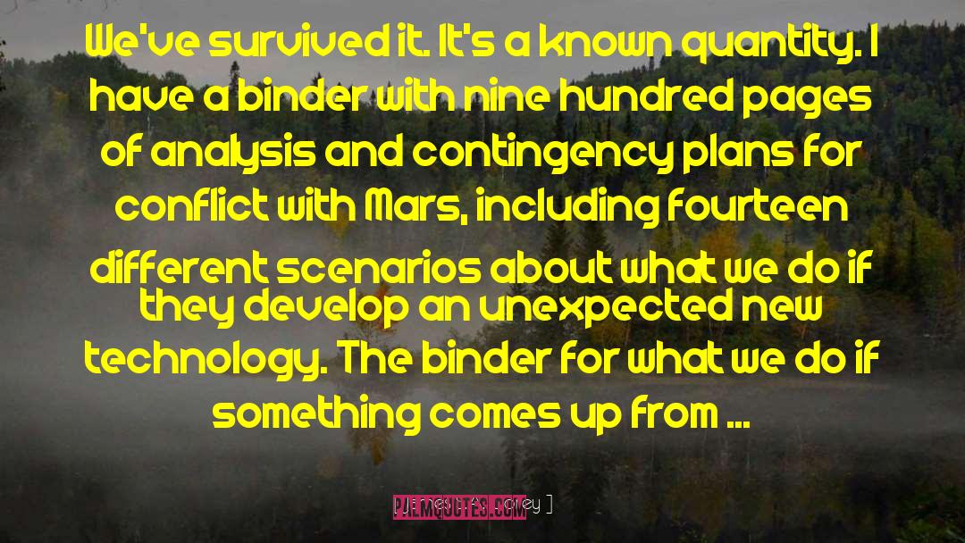 James S.A. Corey Quotes: We've survived it. It's a