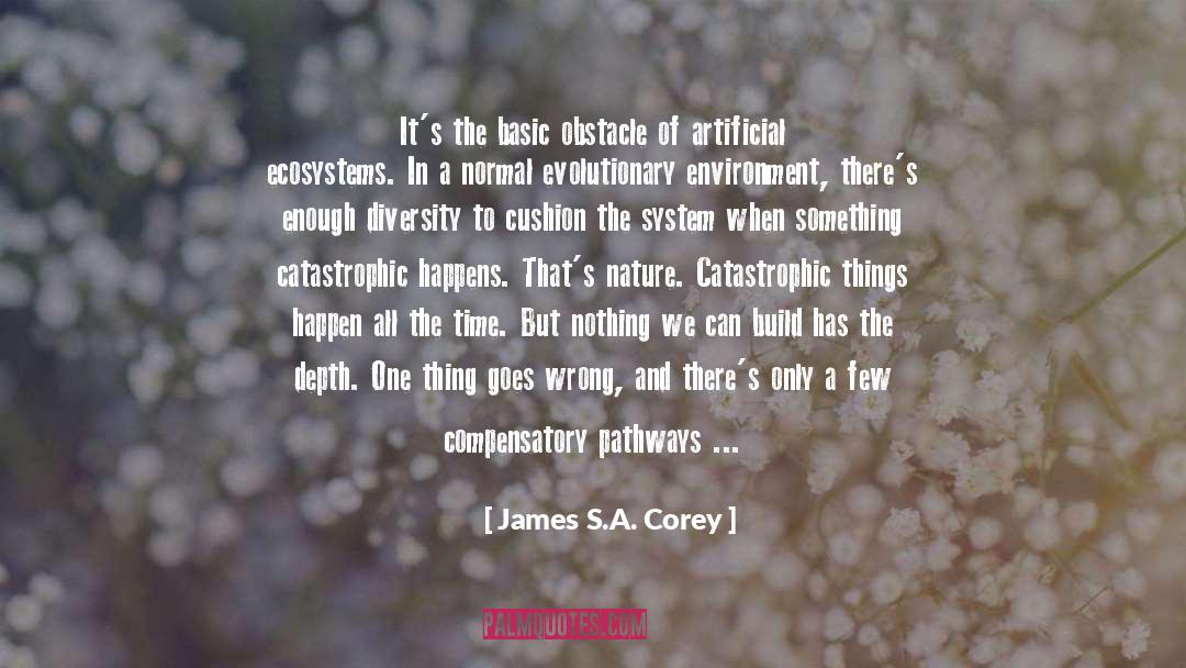 James S.A. Corey Quotes: It's the basic obstacle of