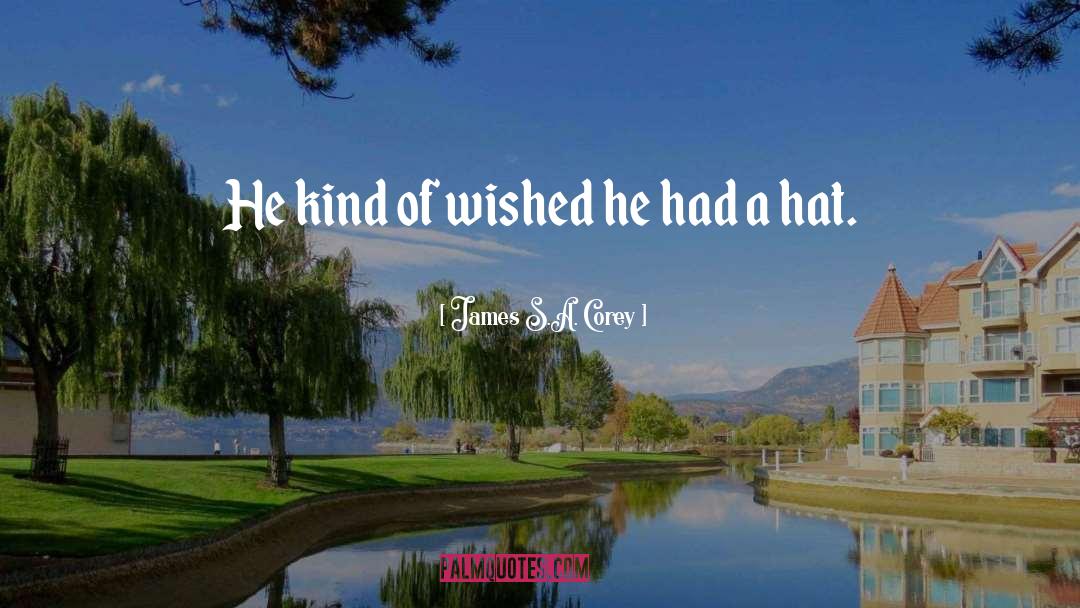 James S.A. Corey Quotes: He kind of wished he