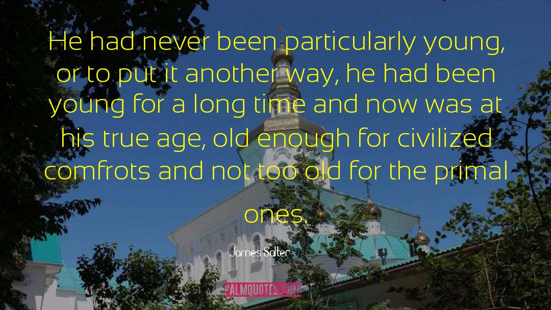 James Salter Quotes: He had never been particularly