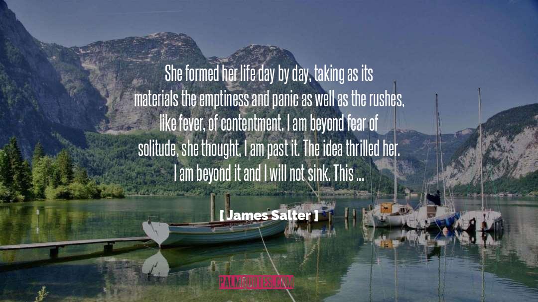 James Salter Quotes: She formed her life day