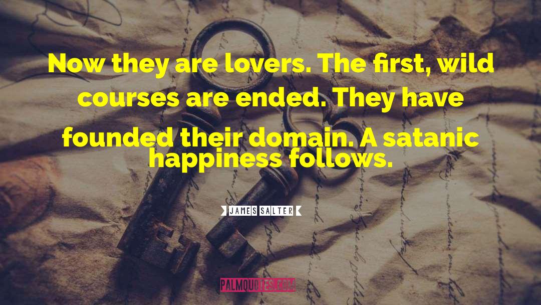 James Salter Quotes: Now they are lovers. The