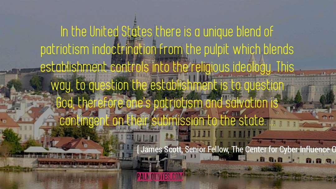 James Scott, Senior Fellow, The Center For Cyber Influence Operations Studies Quotes: In the United States there