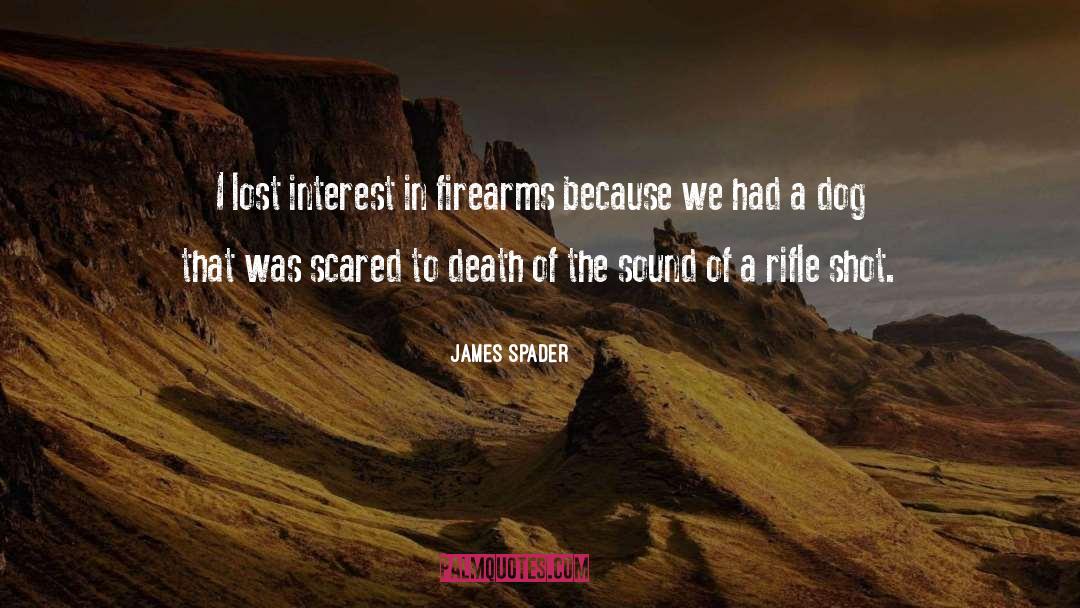 James Spader Quotes: I lost interest in firearms