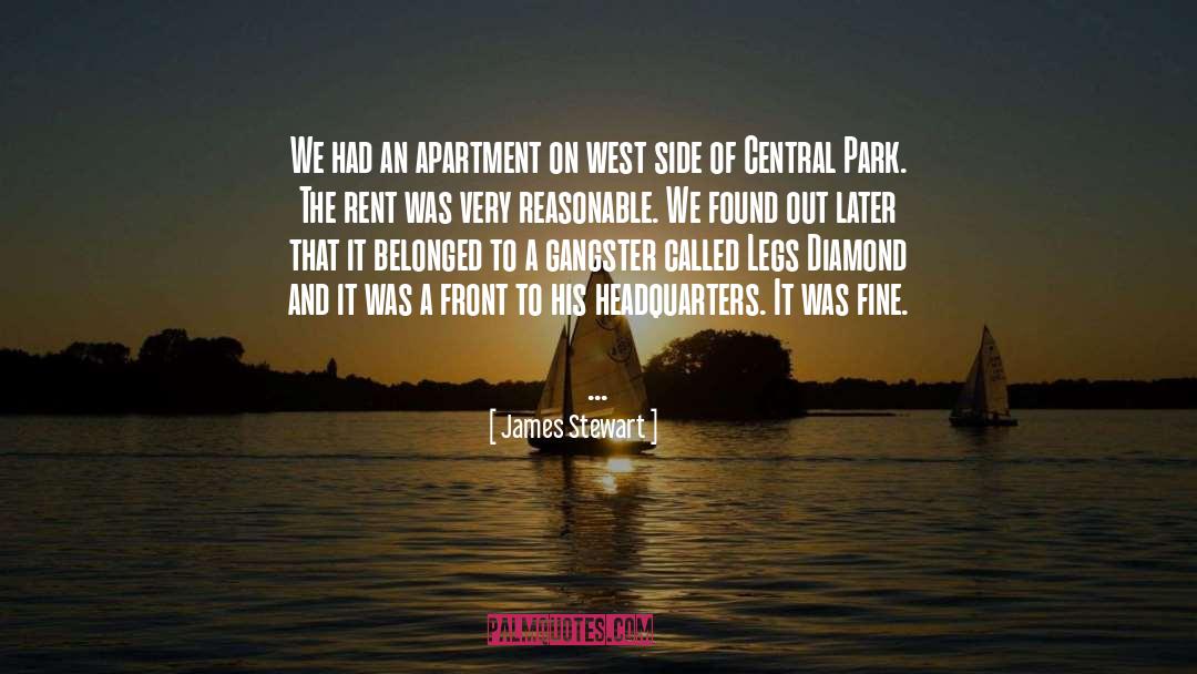 James Stewart Quotes: We had an apartment on