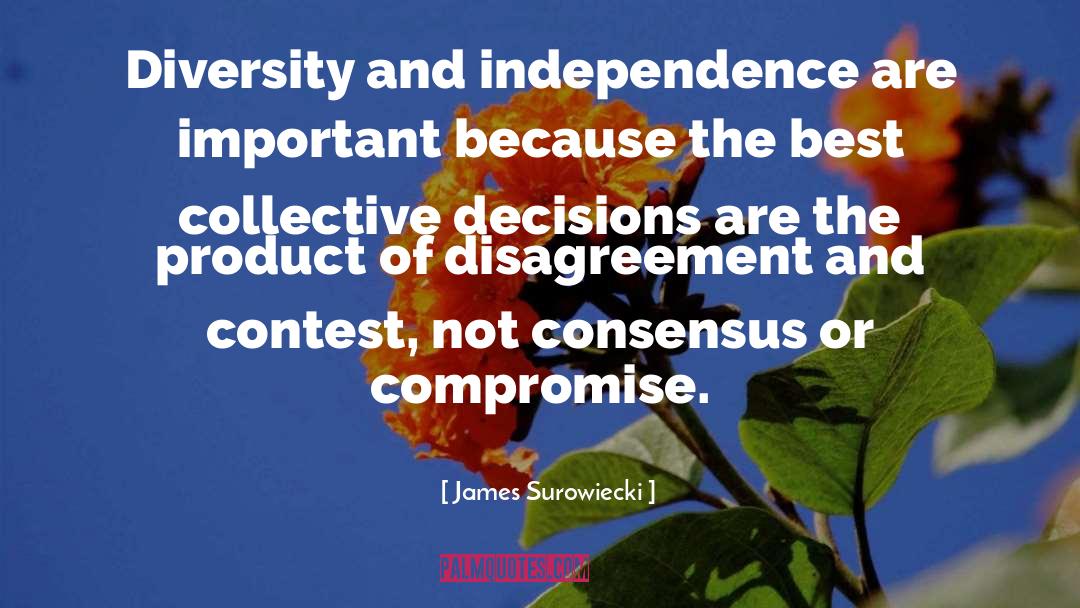 James Surowiecki Quotes: Diversity and independence are important