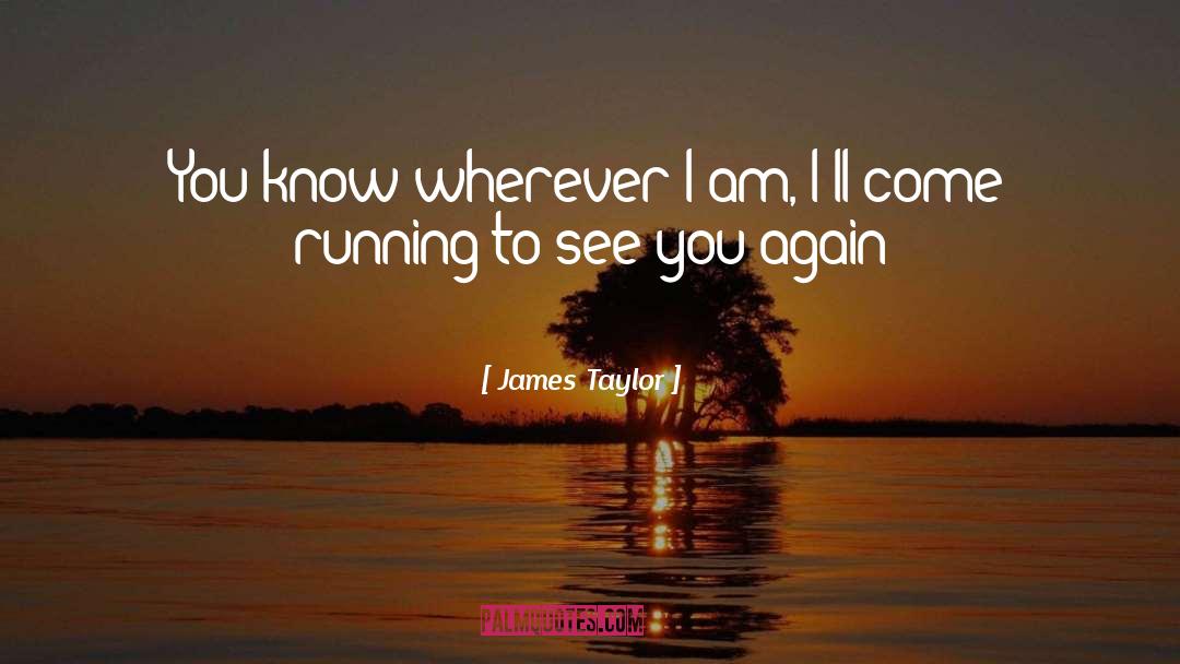 James Taylor Quotes: You know wherever I am,