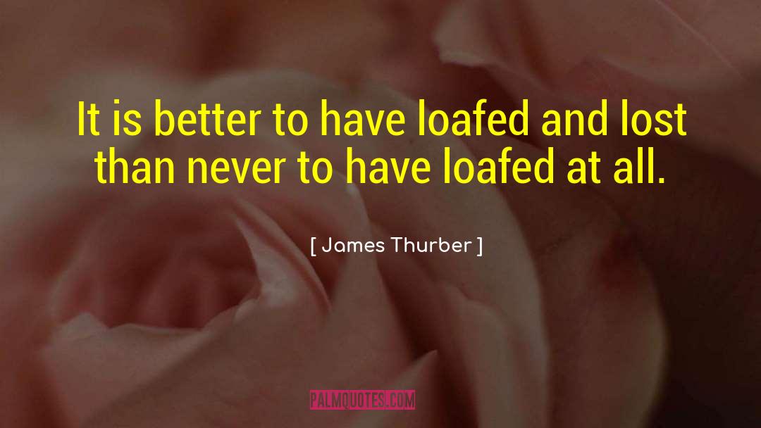 James Thurber Quotes: It is better to have