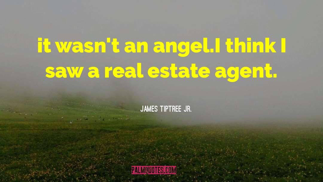 James Tiptree Jr. Quotes: it wasn't an angel.<br />I