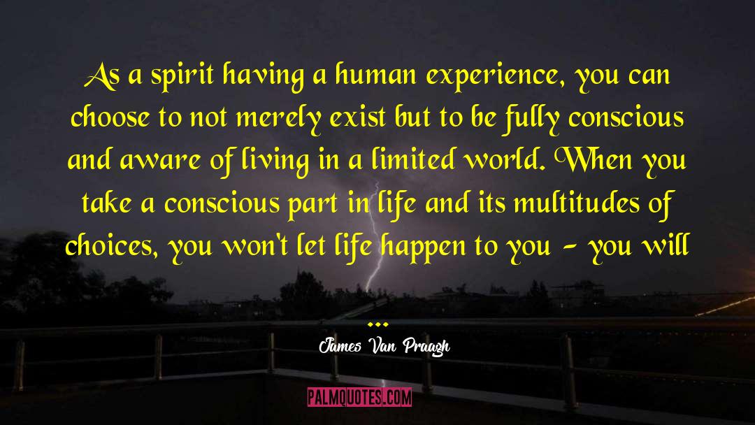 James Van Praagh Quotes: As a spirit having a