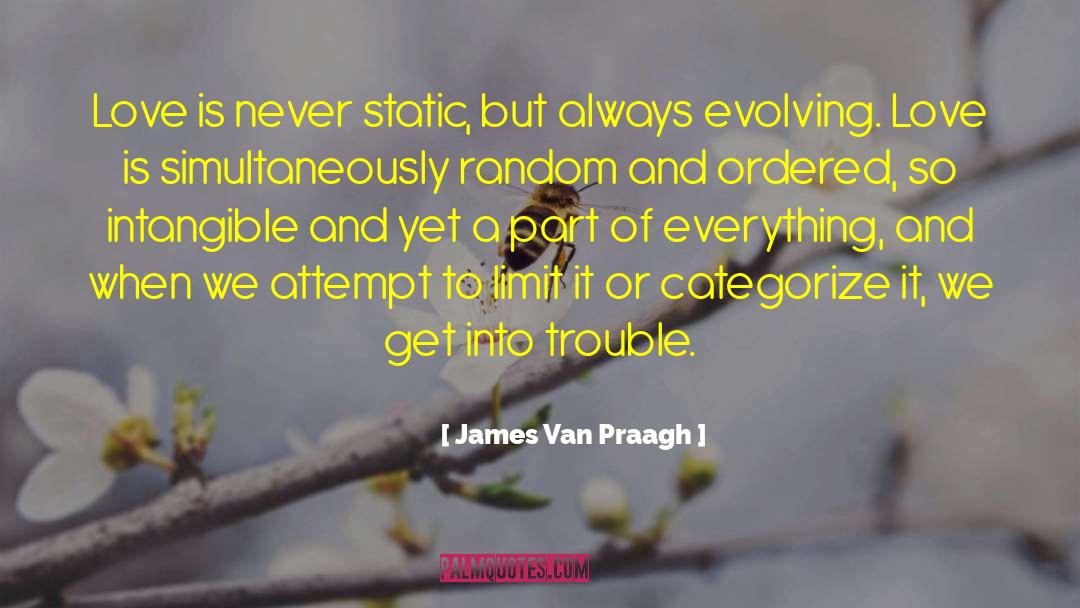 James Van Praagh Quotes: Love is never static, but