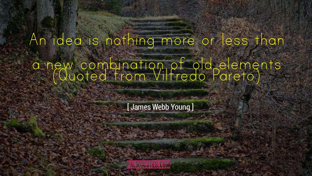 James Webb Young Quotes: An idea is nothing more