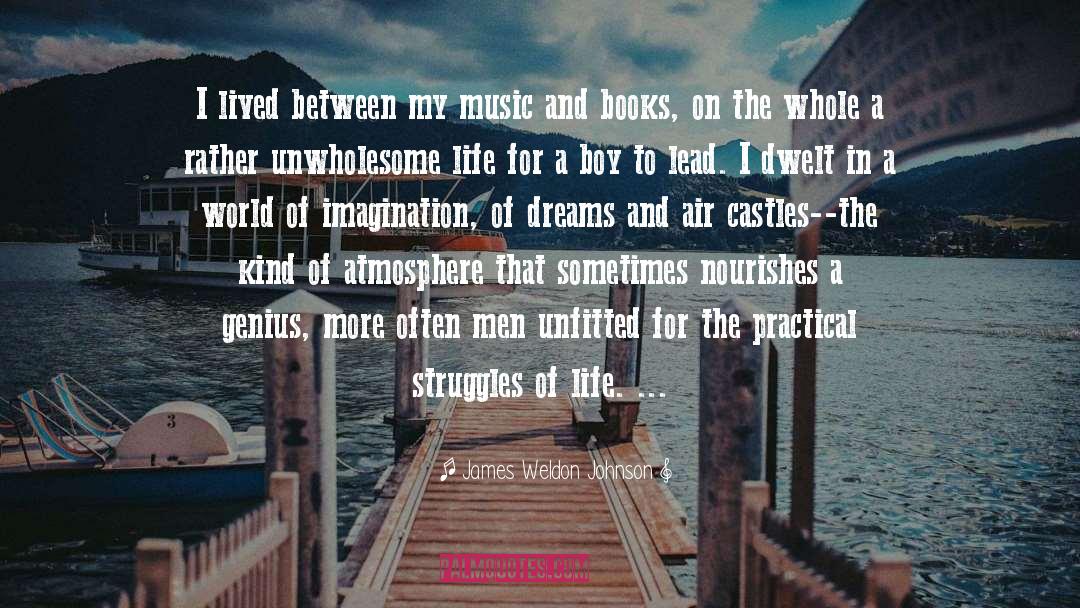 James Weldon Johnson Quotes: I lived between my music