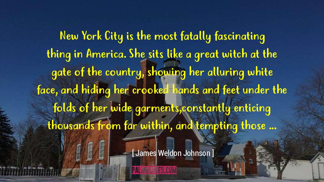 James Weldon Johnson Quotes: New York City is the