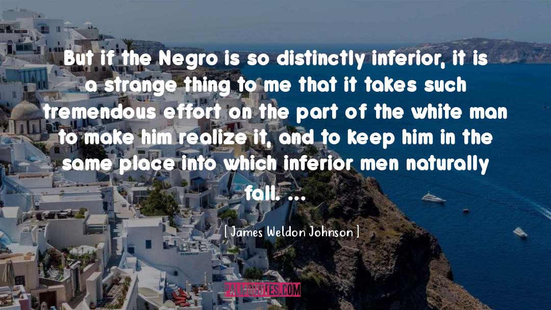 James Weldon Johnson Quotes: But if the Negro is