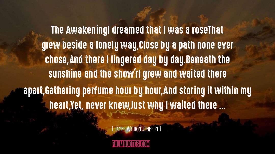 James Weldon Johnson Quotes: The Awakening<br /><br />I dreamed