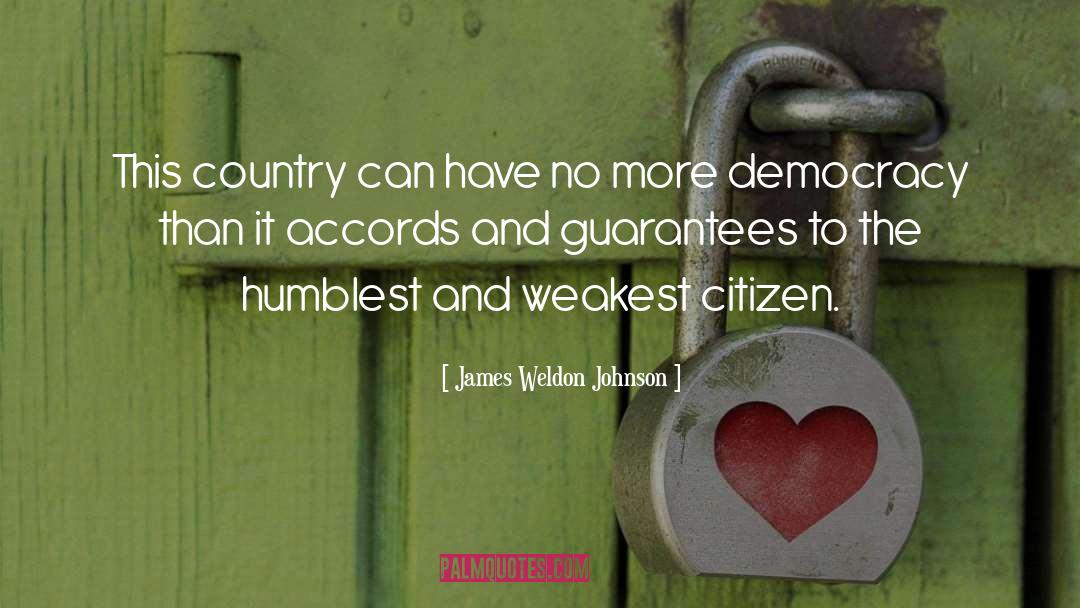 James Weldon Johnson Quotes: This country can have no
