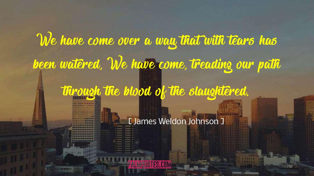 James Weldon Johnson Quotes: We have come over a