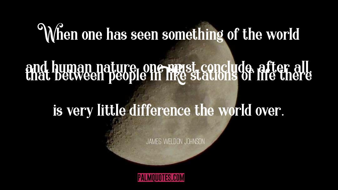 James Weldon Johnson Quotes: When one has seen something