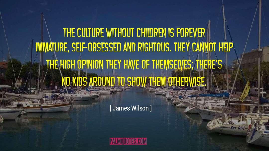 James Wilson Quotes: The culture without children is