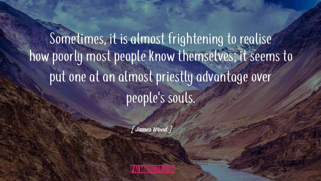 James Wood Quotes: Sometimes, it is almost frightening