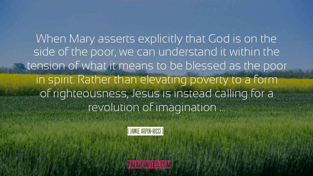 Jamie Arpin-Ricci Quotes: When Mary asserts explicitly that