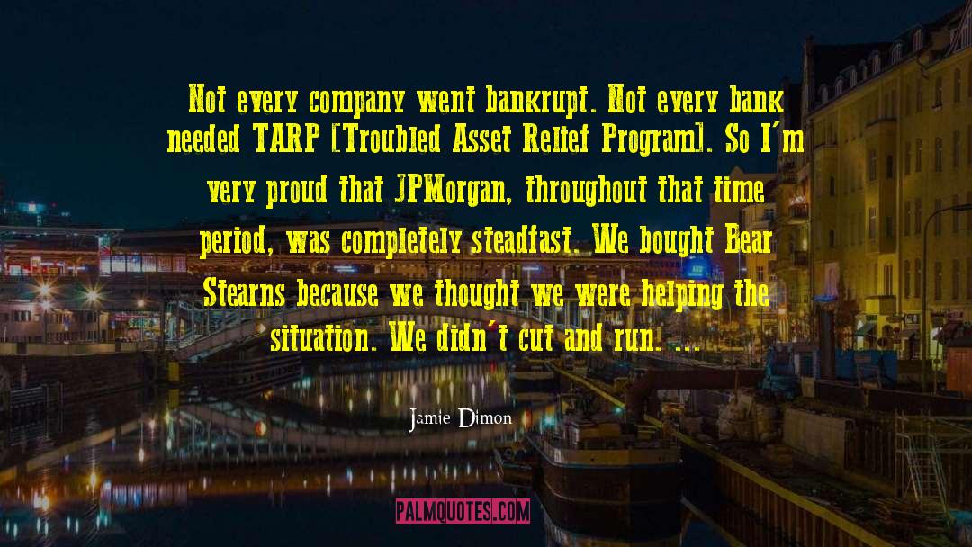 Jamie Dimon Quotes: Not every company went bankrupt.