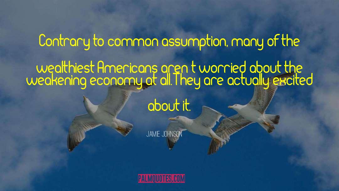 Jamie Johnson Quotes: Contrary to common assumption, many