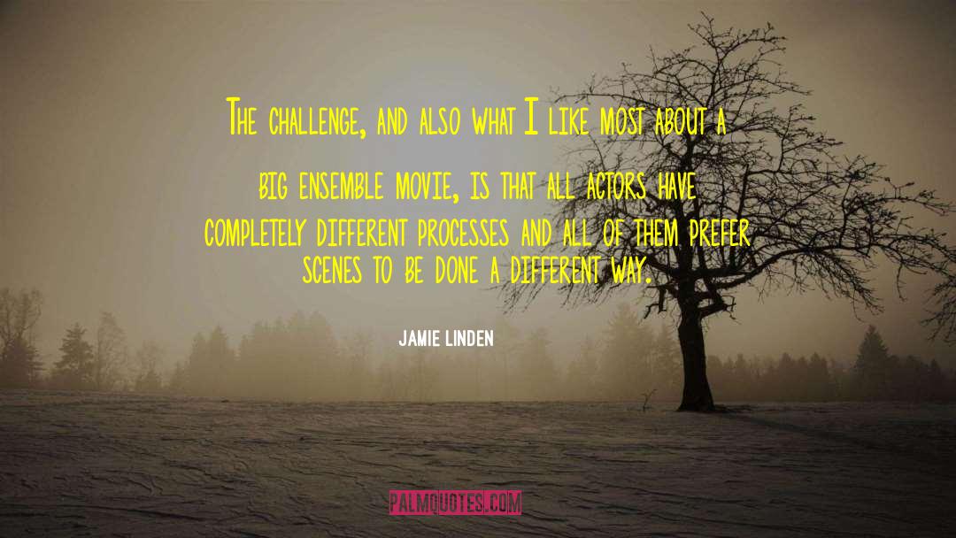 Jamie Linden Quotes: The challenge, and also what