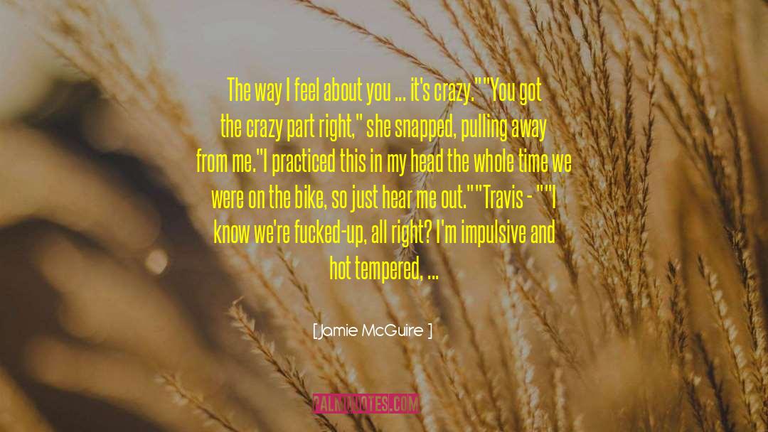 Jamie McGuire Quotes: The way I feel about