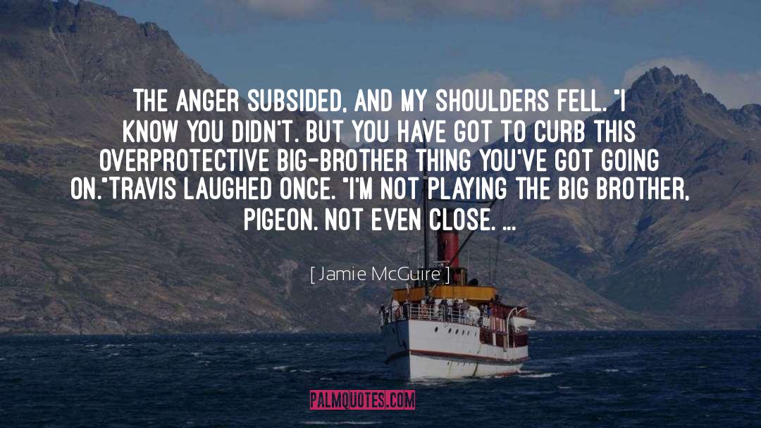 Jamie McGuire Quotes: The anger subsided, and my