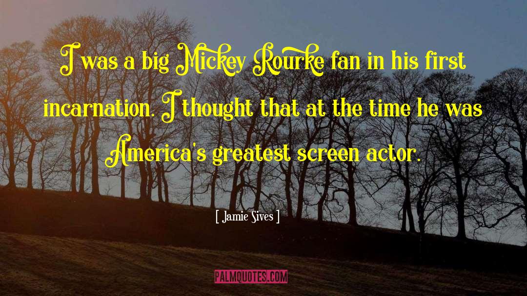 Jamie Sives Quotes: I was a big Mickey