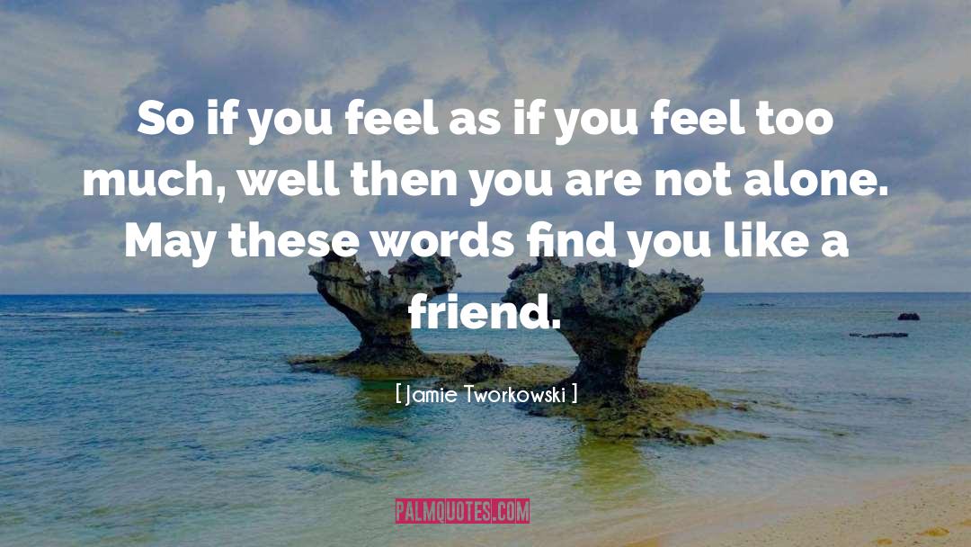 Jamie Tworkowski Quotes: So if you feel as