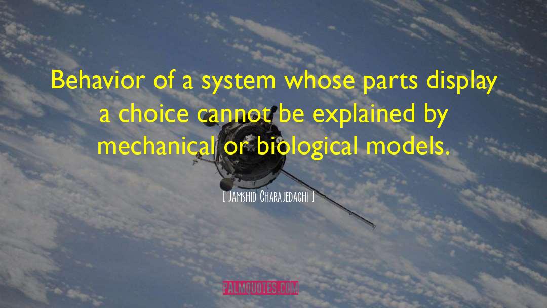 Jamshid Gharajedaghi Quotes: Behavior of a system whose