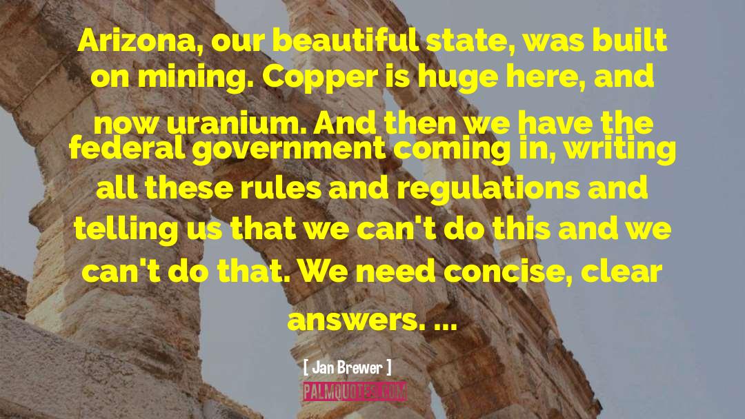 Jan Brewer Quotes: Arizona, our beautiful state, was