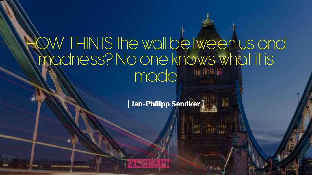 Jan-Philipp Sendker Quotes: HOW THIN IS the wall